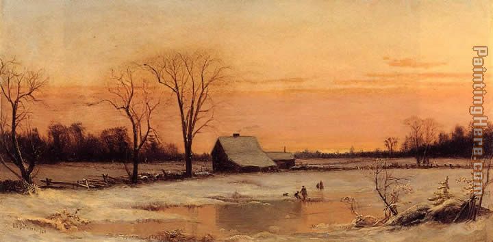 Alfred Thompson Bricher Winter Landscape